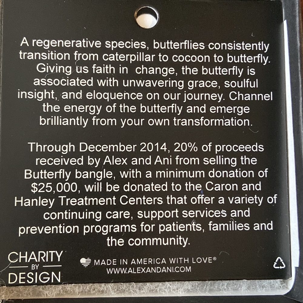 Alex and Ani Butterfly Bracelet - Picture 5 of 5